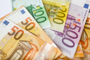 Euro Money. euro cash background. Euro Money Banknotes