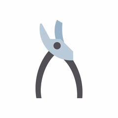 Wall Mural - secateurs icon. garden pruner icon. flat style. isolated on white background