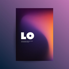 Wall Mural - Colorful Flyer or Cover Design for Your Business with Abstract Blurred Pattern - Applicable for Reports, Presentations, Placards, Posters - Creative Vector Template