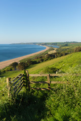 Canvas Print - Slapton Sands beach and coast Devon England UK used by US Army in preparation for the D-Day landings in Exercise Tiger