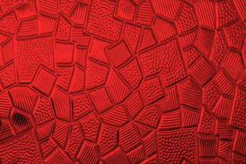 Wall Mural - abstract red glass surface texture