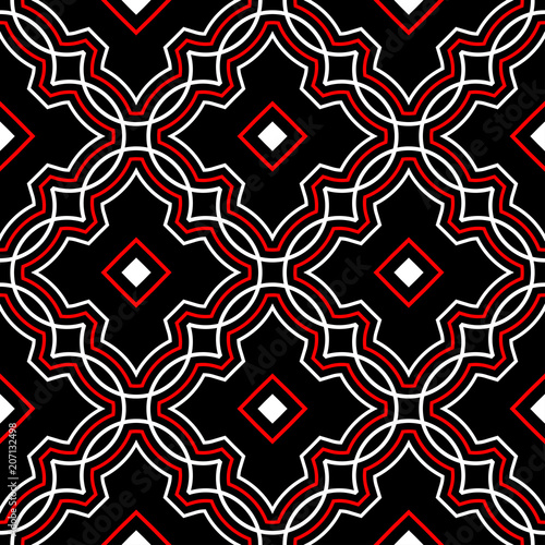 geometryczny-wzor-czarny-czerwony-bialy-tlo