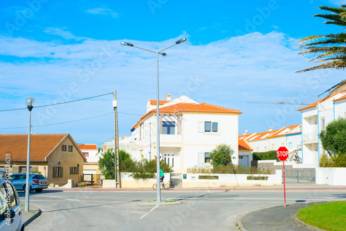 Street of Baleal village Po...