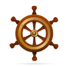 Steering Wheel Of The Ship