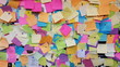 canvas print picture - Post Its Bunt Chaos 2