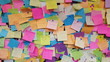 canvas print picture - Post Its Bunt Chaos 1