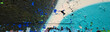 Street art. Abstract background image of a fragment of a colored graffiti painting in blue tones