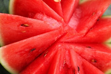 Wall Mural - Fresh watermelon is delicious at street food