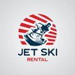 Jet Ski Logo Designs Template