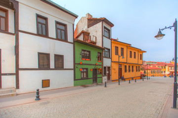 Wall Mural - Historical Homes and street Odunpazari - Eskisehir