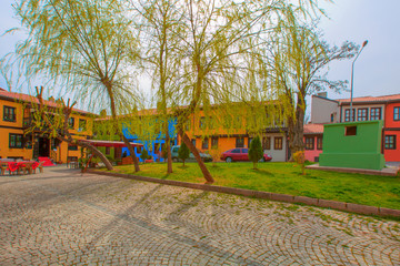 Wall Mural - Historical Homes and street Odunpazari - Eskisehir