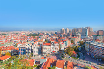 Wall Mural - General view of Bursa City. Bursa is 5th biggest city in Turkey