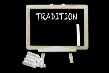 Poster - Tradition Tafelsymbol Kreideschrift