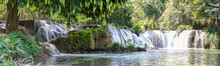 Panorama Chet Sao Noi Waterfall In National Park