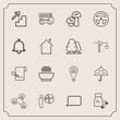 © Amid - Modern, simple vector icon set with food, paper, businessman, presentation, sign, medicine, list, soup, pen, document, medical, health, edible, up, protection, nature, rain, pharmacy, technology icons
