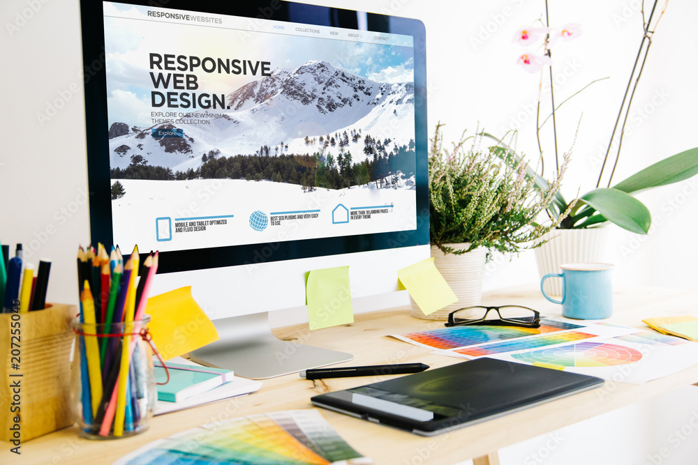 Web design studio Stock Photo | Adobe Stock