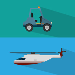 Wall Mural - Helicopter transport service