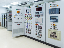 Electrical Switchgear,Industrial Electrical Switch Panel At Substation Of Power Plant