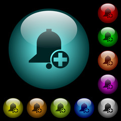 Sticker - Add new reminder icons in color illuminated glass buttons