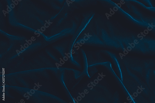 Fotomural Luxurious dark blue velvet fabric background