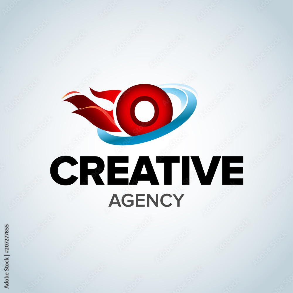 Fire Letter O logo template. Burning flame design element vector ...