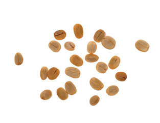 fresh Coffee beans on white background