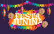 Creative design for festa junina brazilian festival with colorful design for print, banner etc.