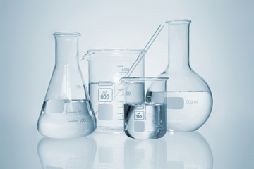 Science and medical glassware and test tube, Chemical laboratory