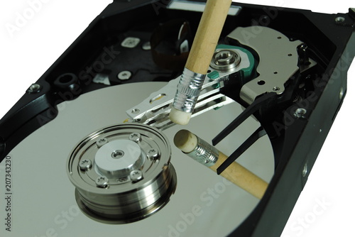 Photographie  Effacer les données du disque dur