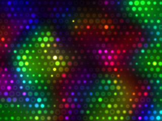 Wall Mural - Bright Romantic Spotlight Lights Background  - Disco Party LED  Projector Light Design
