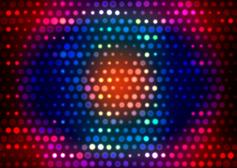 Wall Mural - Bright Romantic Spotlight Lights Background  - Disco Party LED  Projector Light Design
