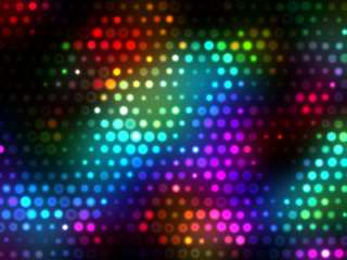 Wall Mural - Bright Romantic Spotlight Lights Background  - Disco Party LED  Projector Light Design
