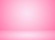 Studio room interior pink color background with lighting effect.