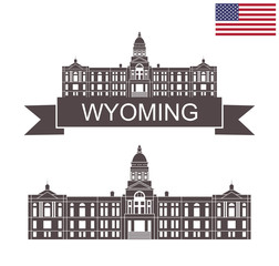 Wall Mural - State of Wyoming. Wyoming State Capitol Building. Cheyenne