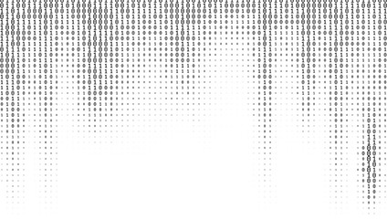 Gradient Binary Code Digits Background