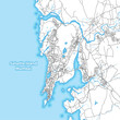 Two-toned map of the island of Salsette, Mumbai, India