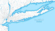 © netsign - Two-toned map of Long island, New York