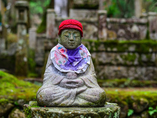 Wall Mural - Buddha statue at forest on Koyasan, Japan