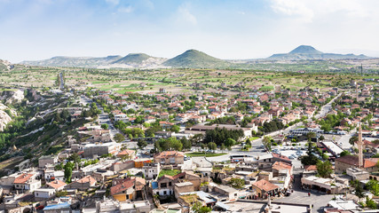 Canvas Print - panoramic view of Uchisar village in Cappadocia