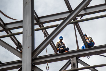 industrial construction worker frames