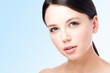 © Bakulov - Сloseup the face of a beautiful young woman. Perfect beauty portrait