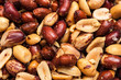 Background of roasted peanuts
