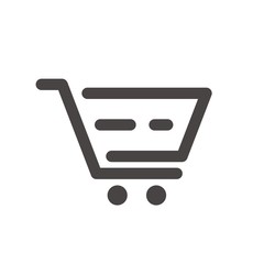 Poster - trolley logo. shopping icon. buy and sell symbol. vector eps 08.