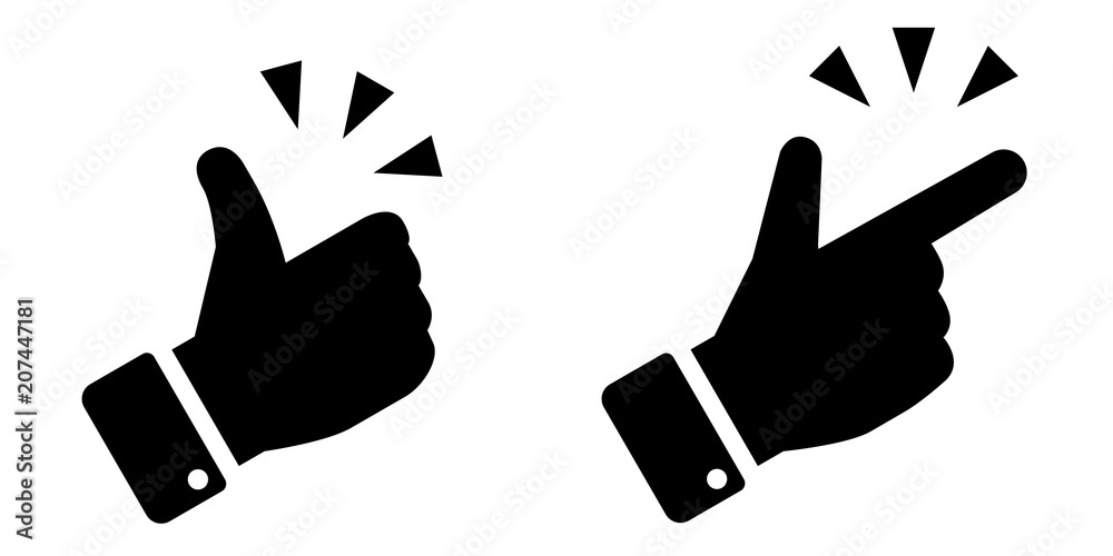 手の閃き グッドサインのアイコン Wall Mural Wallpaper Murals Dragontiger8