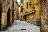 Fototapeta Uliczki - Narrow street in the Old Town of Sarlat, Perigord, France