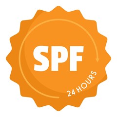 Sticker - Spf logo. Flat illustration of spf vector logo for web design