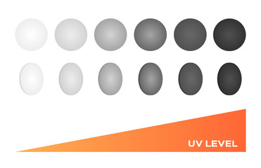 Photochromic lens vector . uv can change the color