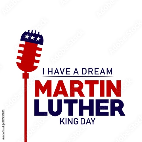 Cuadros en Lienzo Martin Luther King Day Vector Template Design Illustration