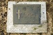 Top view of a headstone of an unknown world war two soldier