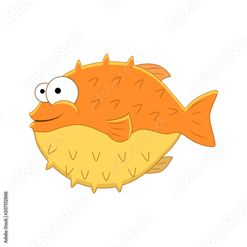 cartoon media: Cartoon Cartoon Adorable Puffer Fish